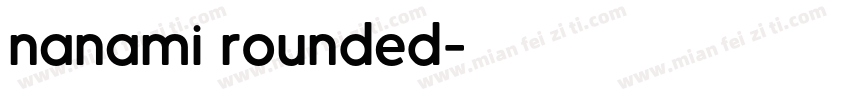 nanami rounded字体转换
